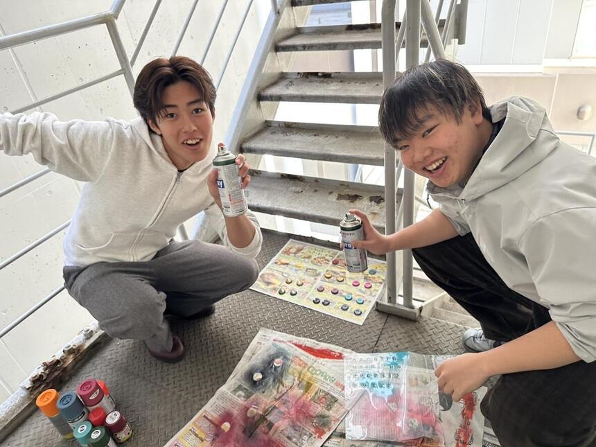 後期みらかけ発表会に向けて準備をしている生徒の様子