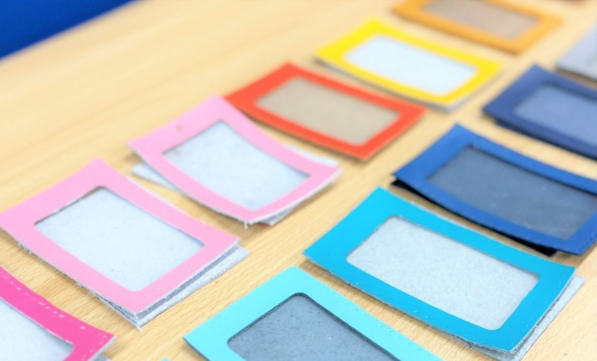 レザークラフト体験授業で使用した材料