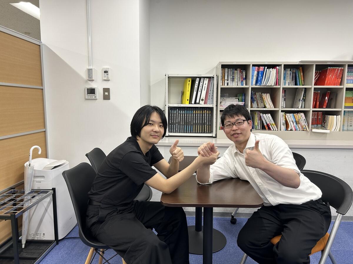 卒業生とコーチ