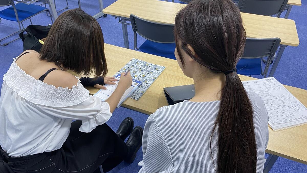 就職活動・自己分析の様子