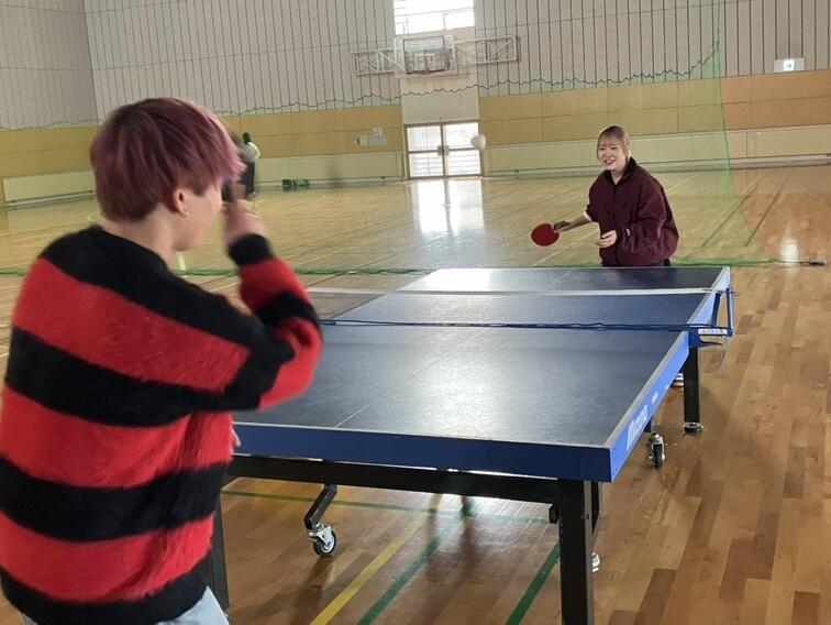 みらかけスポーツ卓球の様子
