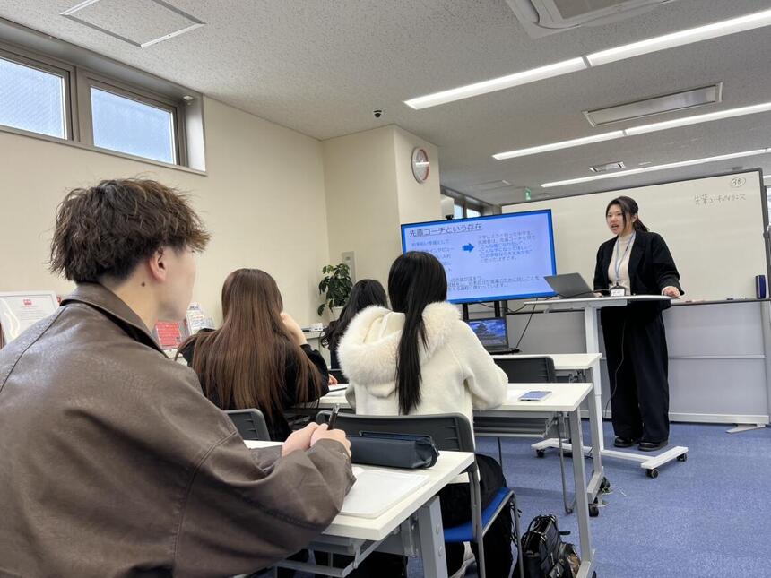 先輩コーチガイダンスの様子