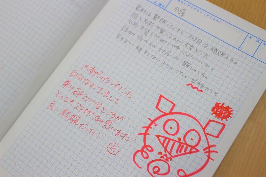 9月のコーチとの会話から、さまざまな体験がまとめられた生徒のみらいノート®
