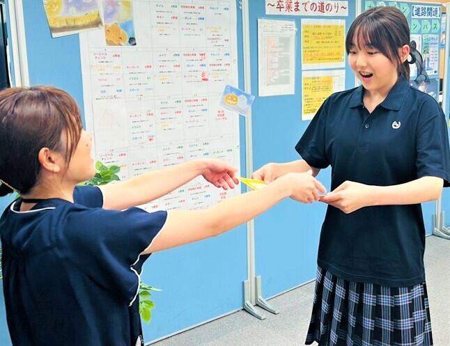 決勝進出が決まった瞬間の生徒