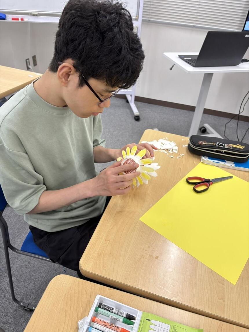 ひまわりの制作物