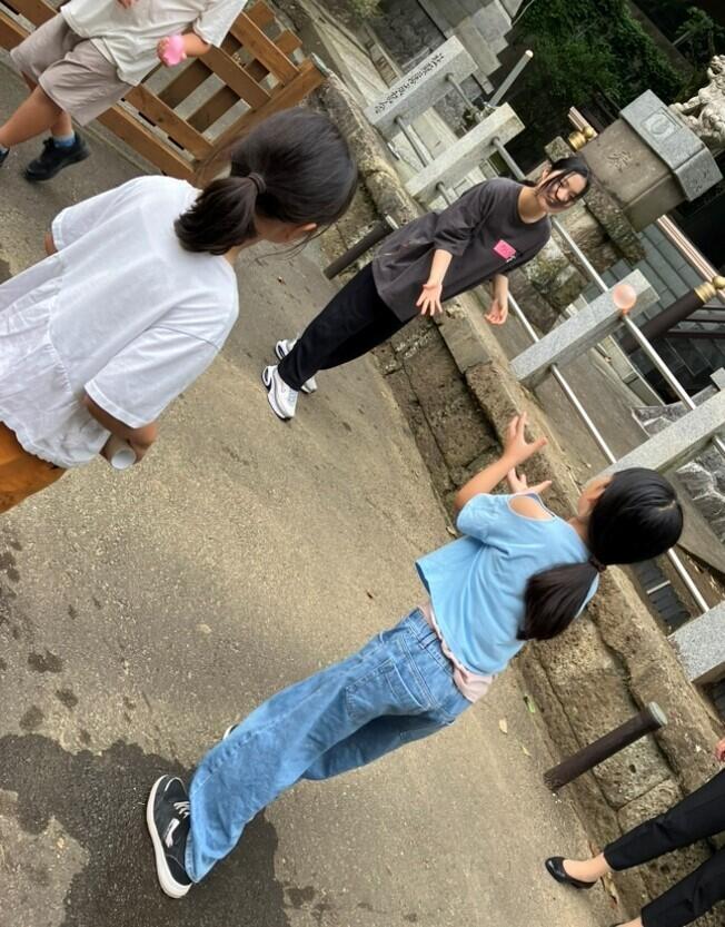 寺子屋でのボール遊び
