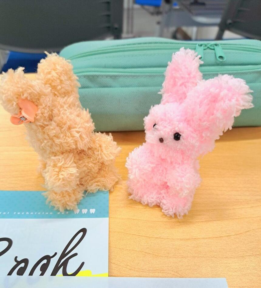 生徒が完成させたモールアート！