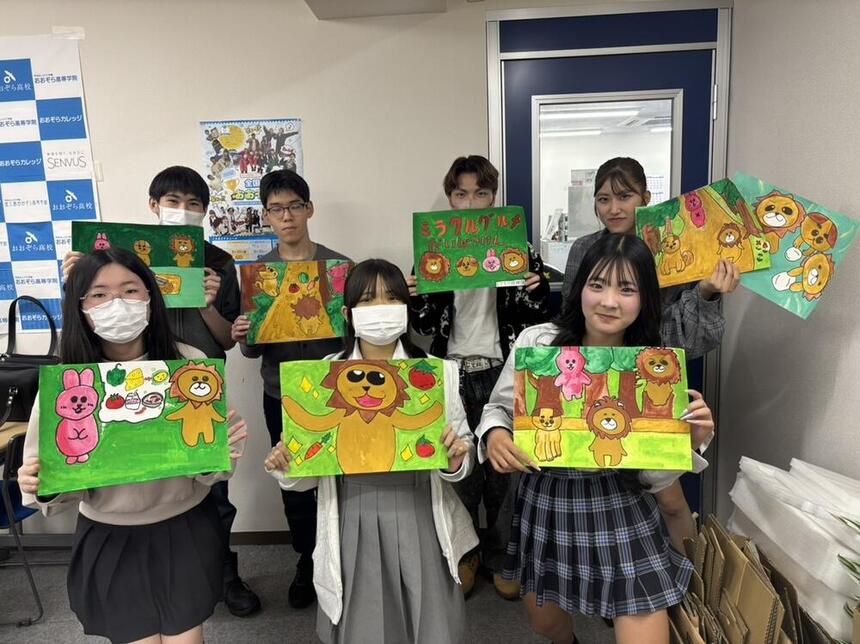 溝の口キャンパス紙芝居「もぐもぐ探検隊」の生徒