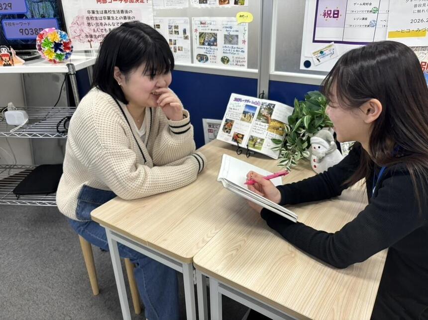 直撃インタビューの様子