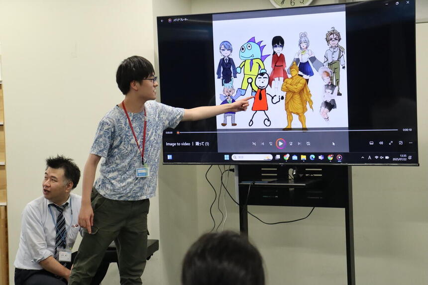 発表してくれた生徒たち
