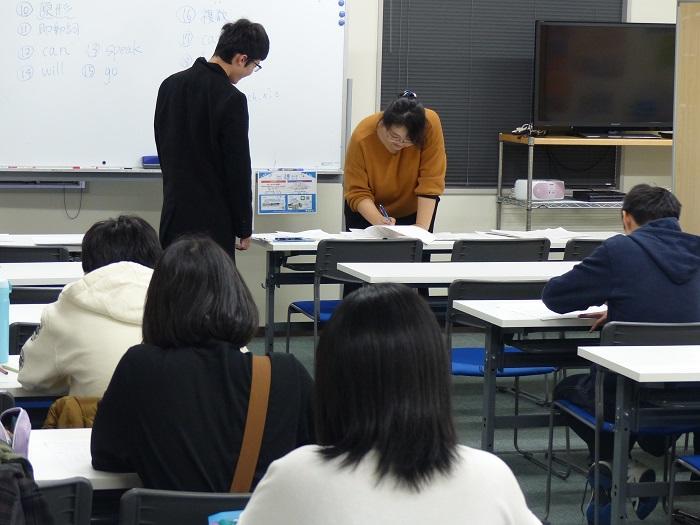 1月の中学生サポートコースの様子