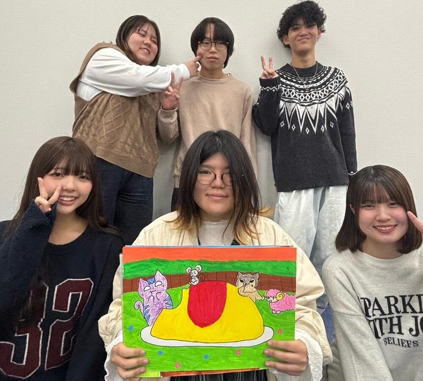 みらい学科™ 子ども・福祉コースの生徒と製作した紙芝居