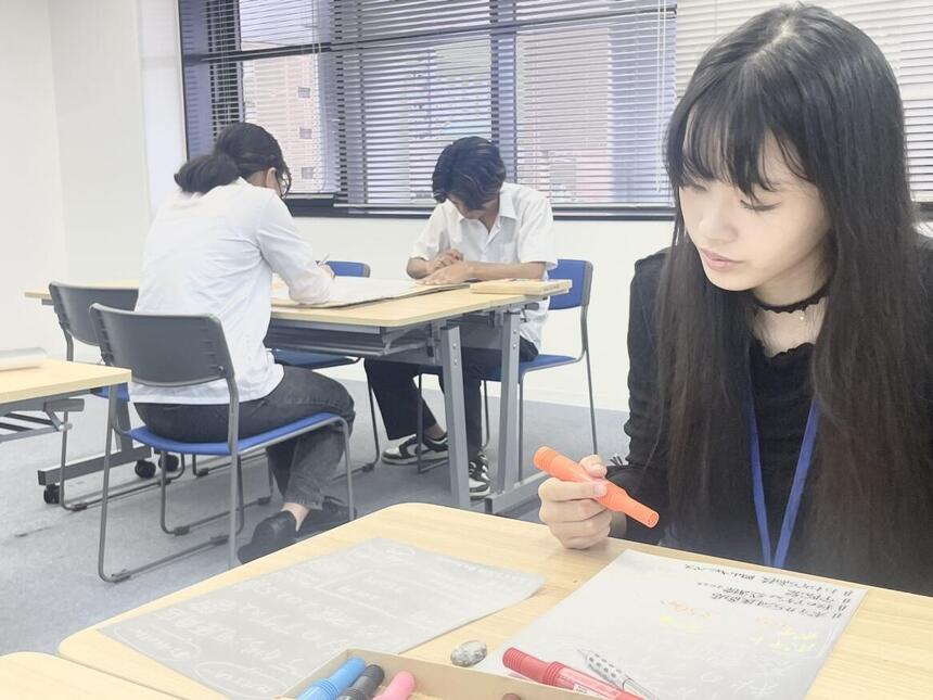 学院祭準備の様子