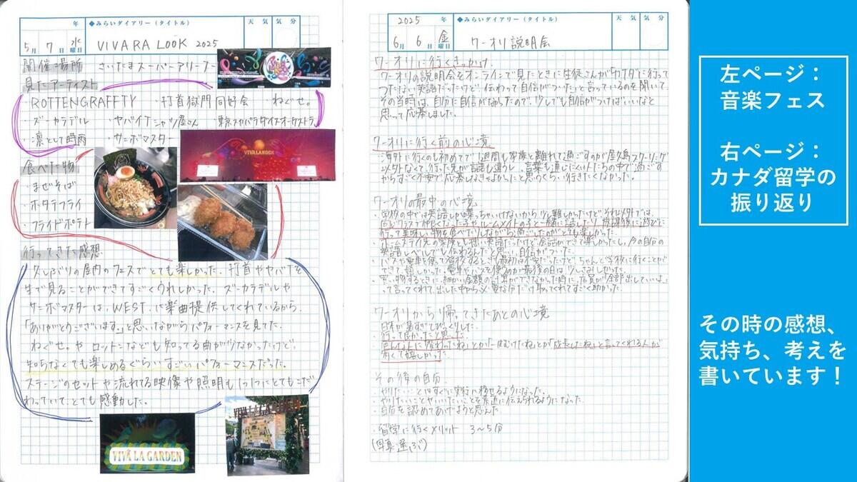 生徒のKTCみらいノート