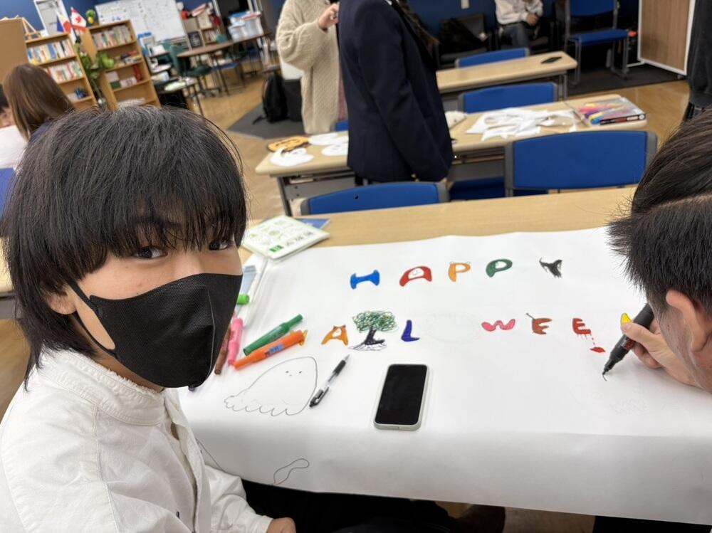 準備をしている生徒