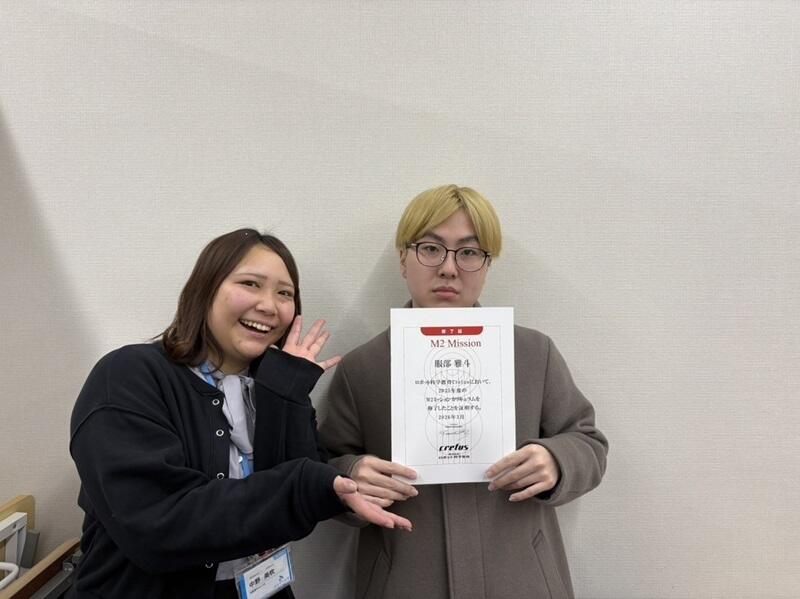 3年次生生徒とマイコーチ