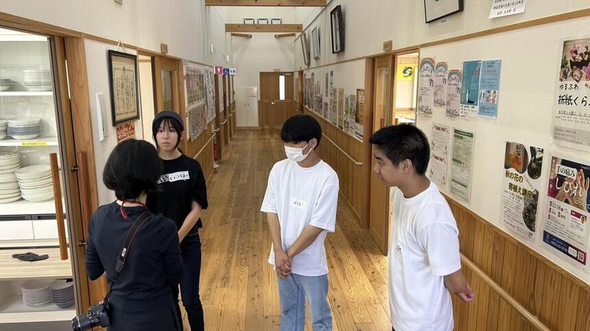 在校生のボランティアの様子（指導編）