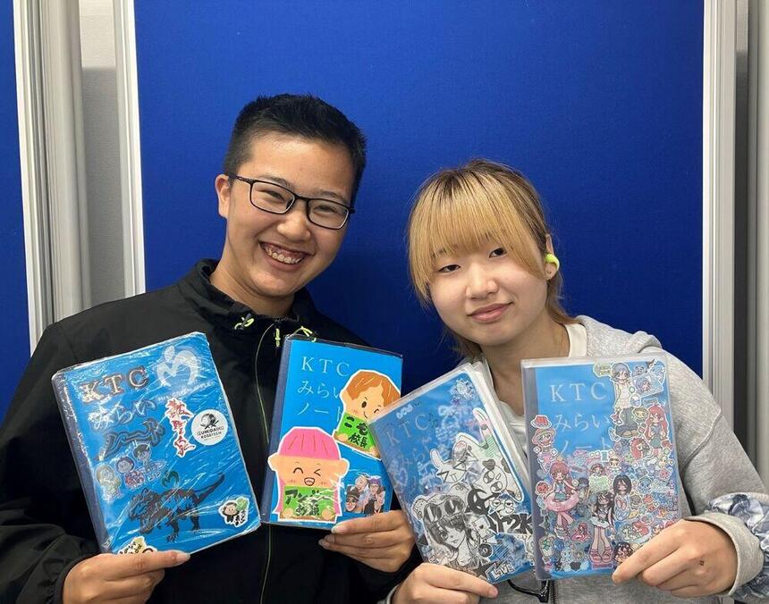 毎日の生活の中で感じたことをKTCみらいノート®にまとめています！