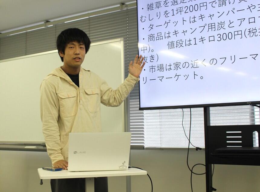 おおぞらカレッジでのプレゼンの様子