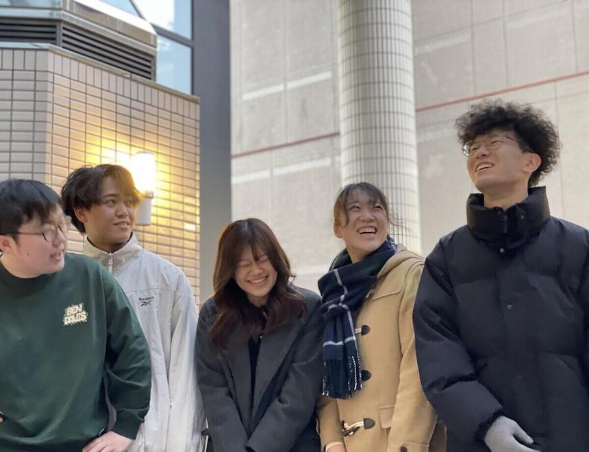 進学コースの仲間との様子