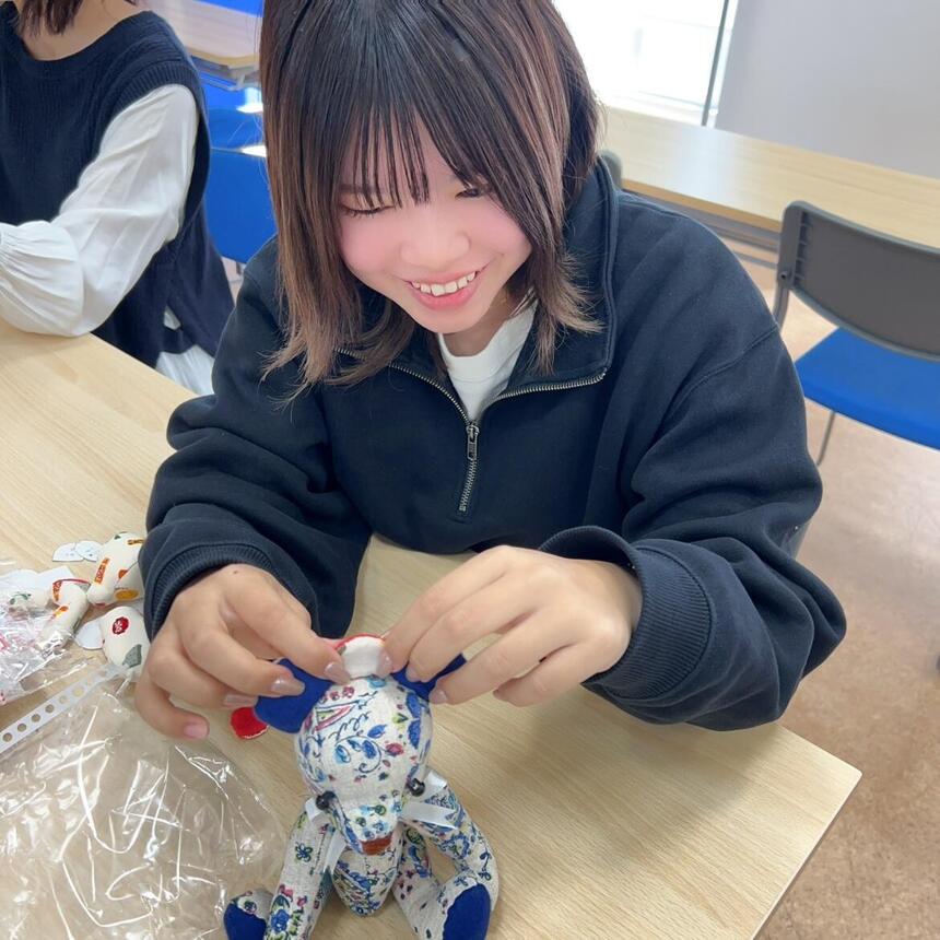 テディベア作りの様子