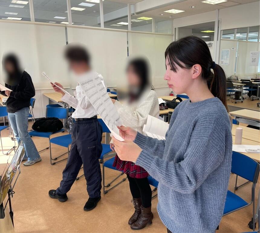 ボイトレに参加している生徒