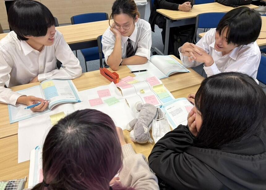 ソーシャルチェンジに参加している在校生の写真