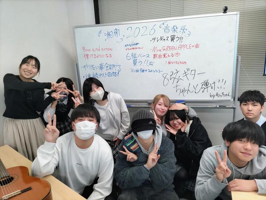 今年の抱負を語る生徒