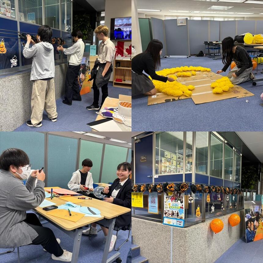 ハロウィンイベントの作成の様子