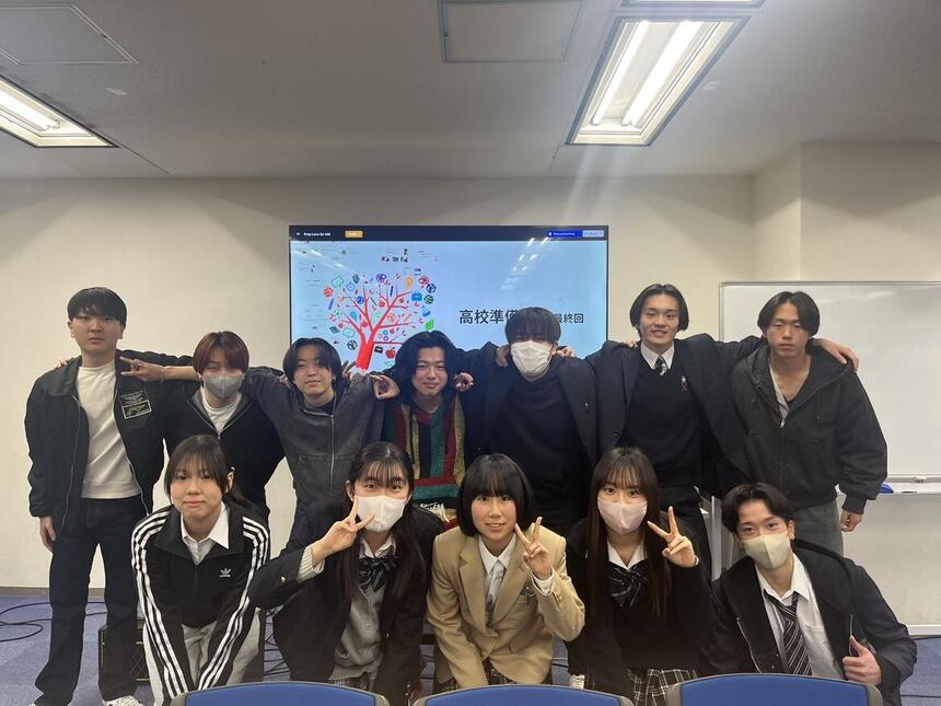 在校生先輩コーチの皆さん。