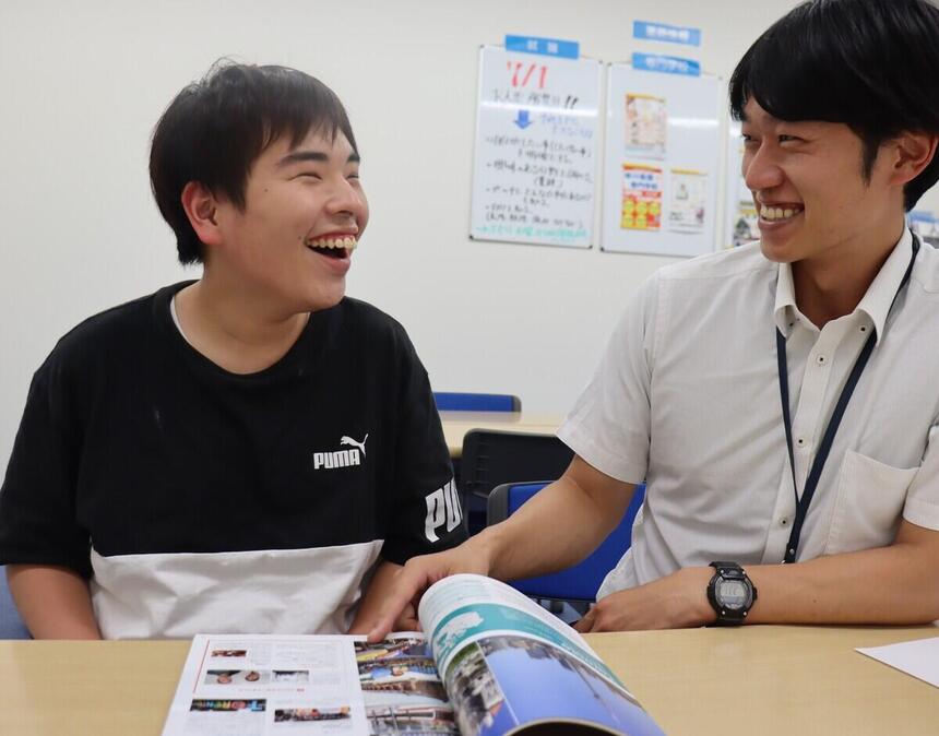 コーチと生徒との関わり写真