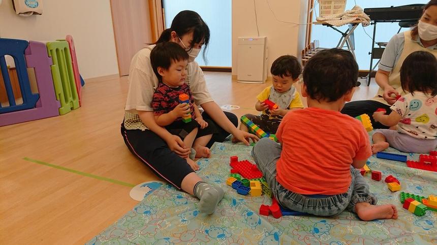 子ども・福祉コースの保育実習の様子