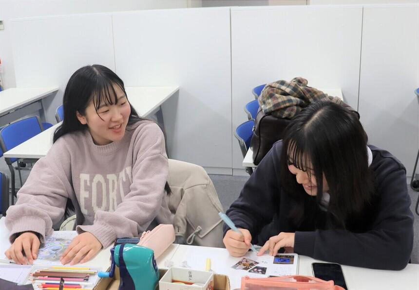 高崎キャンパスのみらいノートCaféの様子