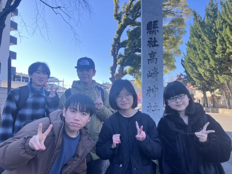 みらいの架け橋レッスン®高崎神社で初詣（高崎キャンパス生徒写真）