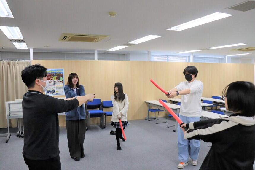 みんなで気配切りの準備