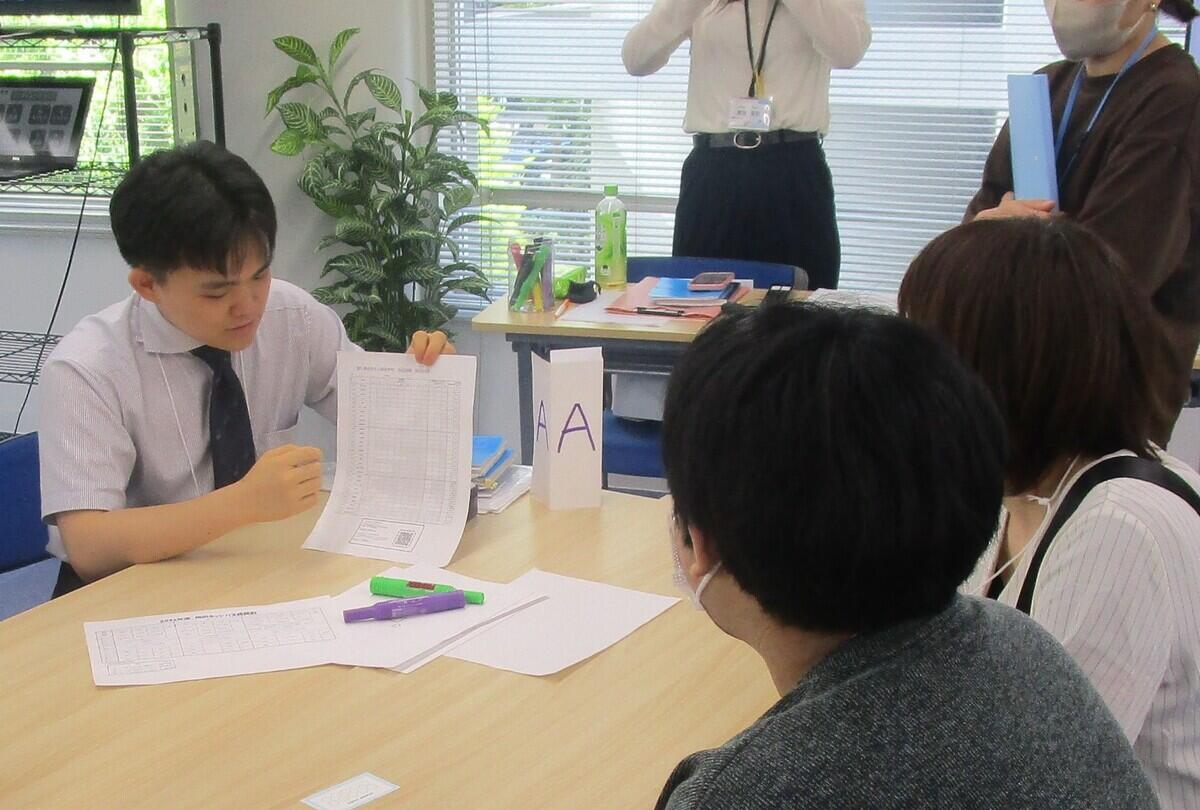 インタビューにこたえてくれた生徒