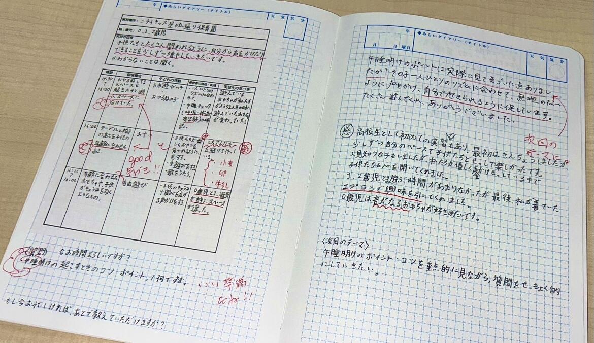 生徒のみらいノート