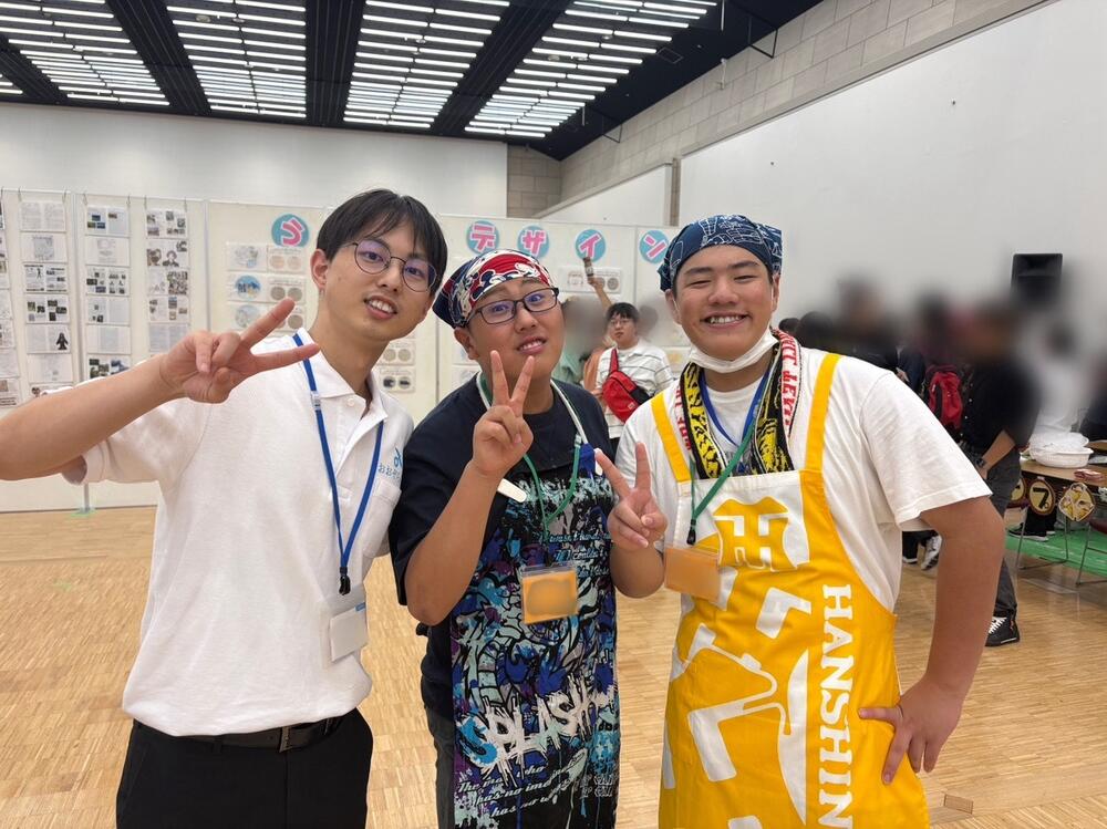 笑顔の生徒