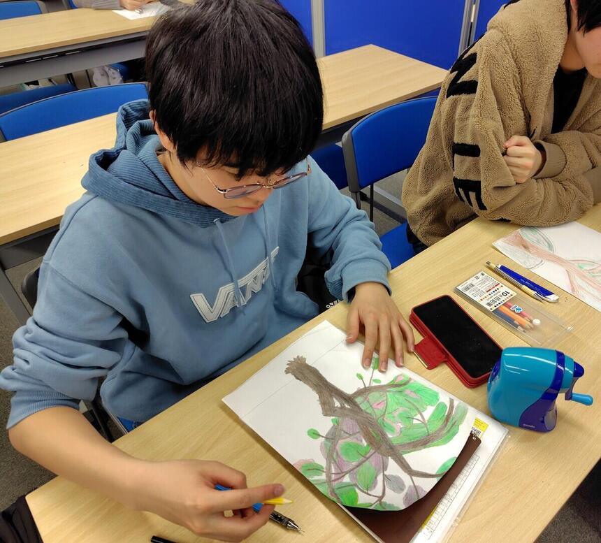 みらかけアートに参加した生徒