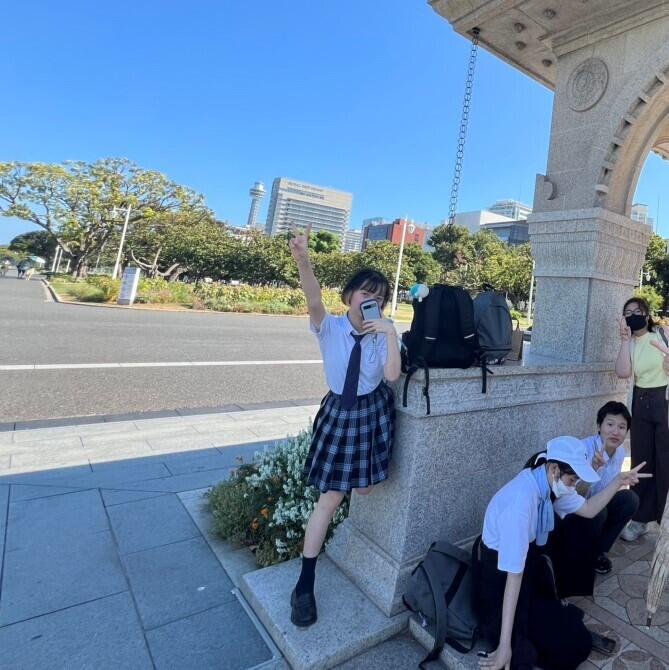フォト散歩「山下公園編」の様子