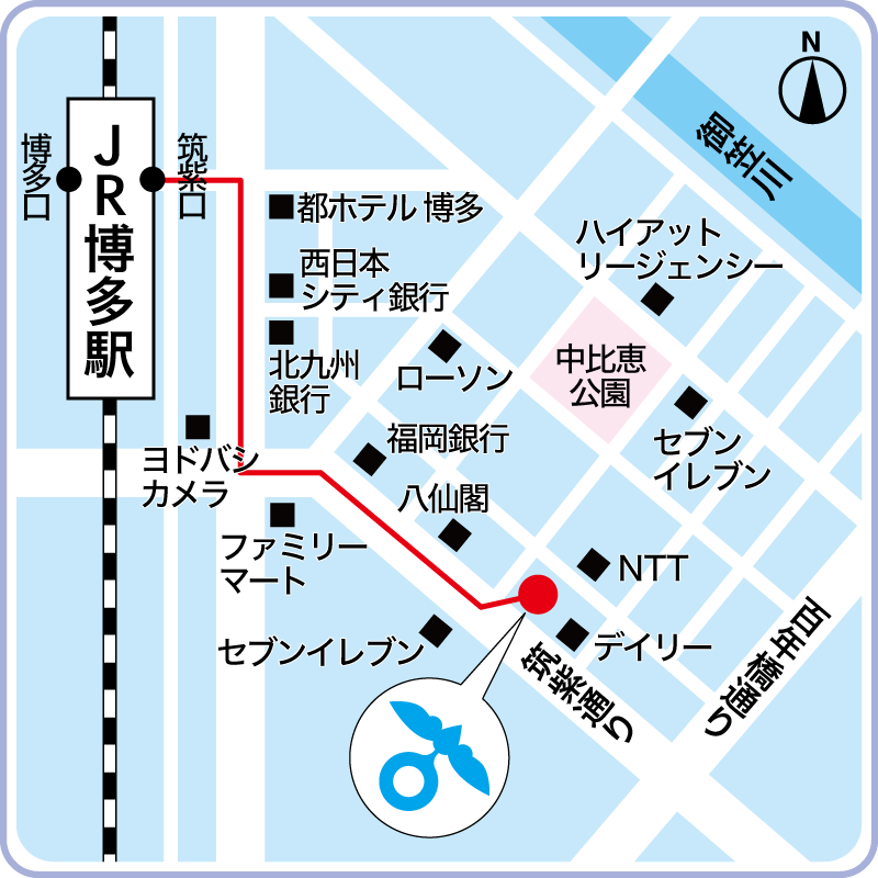 福岡キャンパス地図