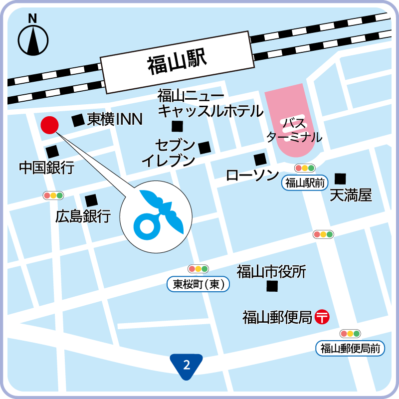 福山キャンパス地図