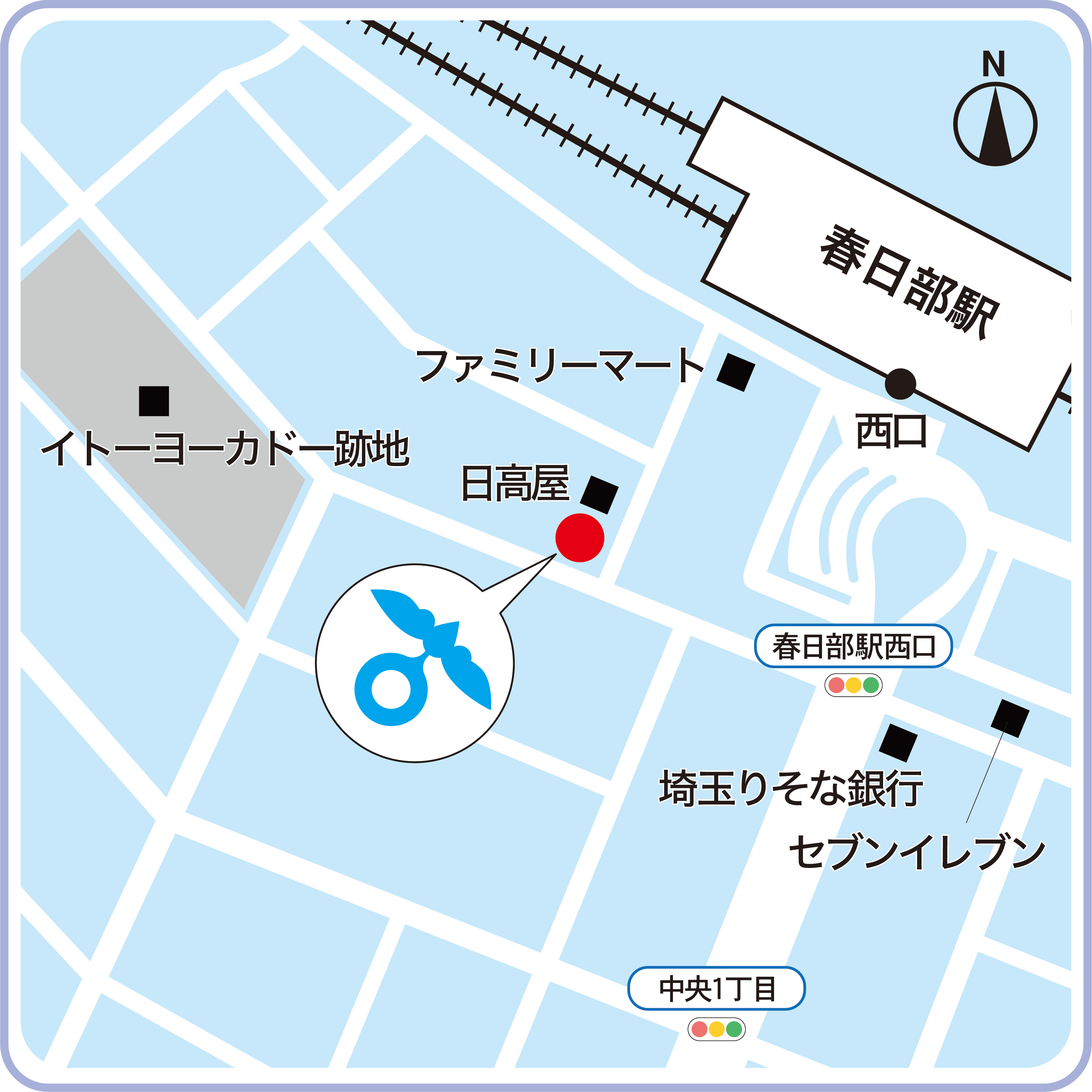 春日部キャンパス地図