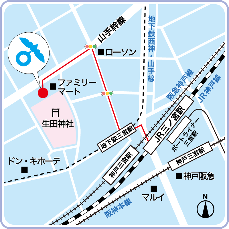 神戸キャンパス地図