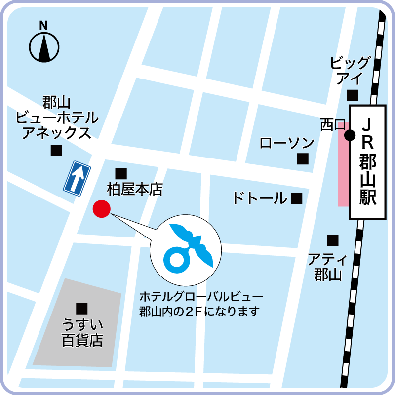 郡山キャンパス地図