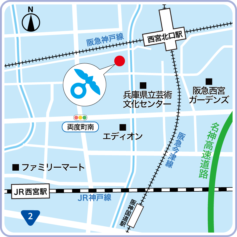 西宮キャンパス地図