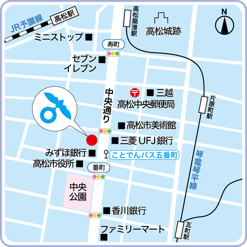 高松キャンパス地図