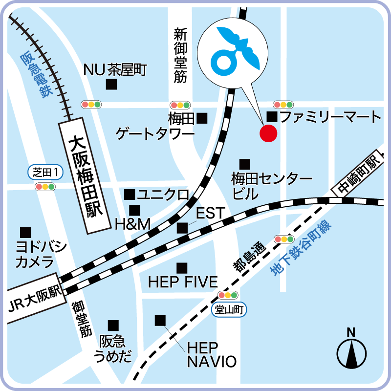 梅田キャンパス地図