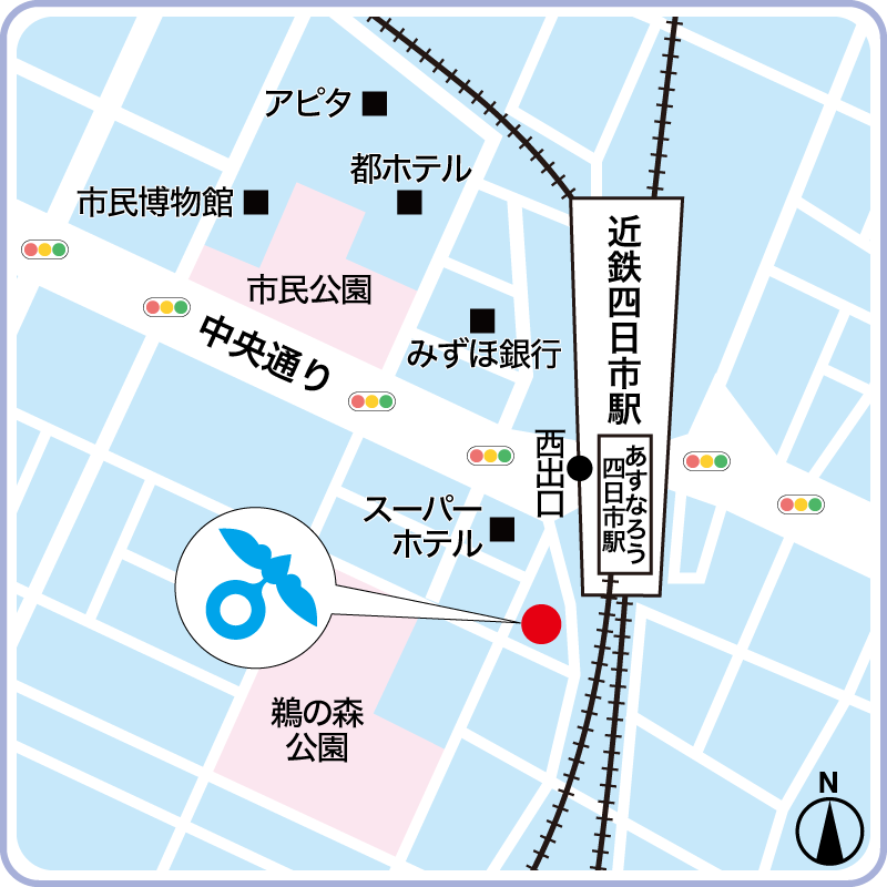 三重四日市キャンパス地図